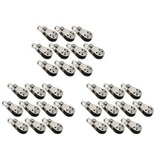 30 PCS Marine Boat Pulley Blocks Rope Stainless Steel 316 Kayak Canoe Anchor Trolley Kit Nylon Pad Eyes Boat Accessories