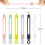 24 Pack Reusable Cable Ties,4.2 Inches Adjustable Silicone Cable Straps,Cable Organizer,Cord Wrap and Hook Loop(24 Pack) 8
