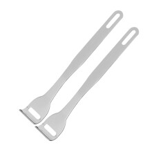 2pcs Stainless Steel Tongue Scraper for Bad Breath Relief and Oral Hygiene for Adults and Kids