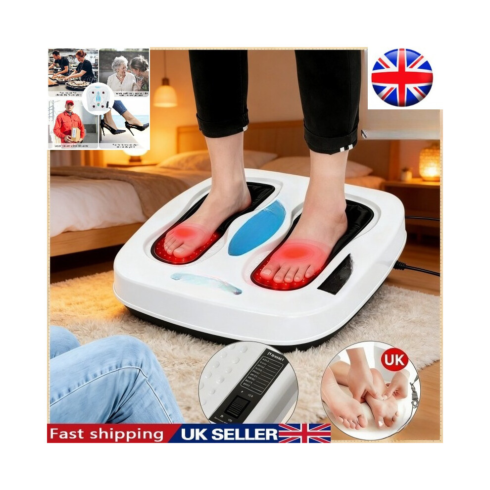 Xylfly (B) A Foot Vibration Blood Circulation Enhancer With Heating Function, 9 Foot Massager Modes, A Gift Suitable