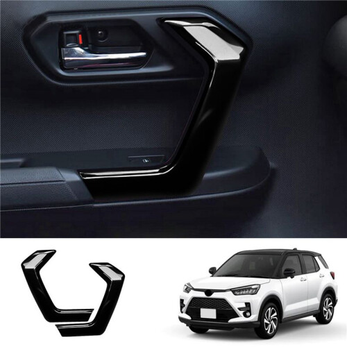 2X Car Door Inner Handle Panel Door Handle Panel Decorative Frame Suitable for  RAIZE 2021 1