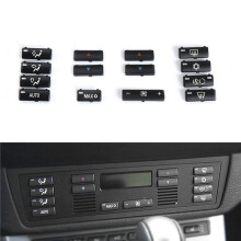 42 Stuks Auto Klimaatregeling Airconditioning Schakelaar Knop Covers voor X5 E53 1999-2006 E39 1996-2002 64116915812