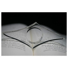 2X Transparenter Seitenverteiler (Groß - 25 Mm) Daumenring-Seitenhalter - Transparentes Daumenlesezeichen - Lesezubehör