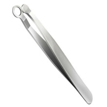 2X Universal Nose Hair Trimming Tweezers Stainless Steel Eyebrow Nose Hair Cut Manicure Facial Trimming Makeup Scissors