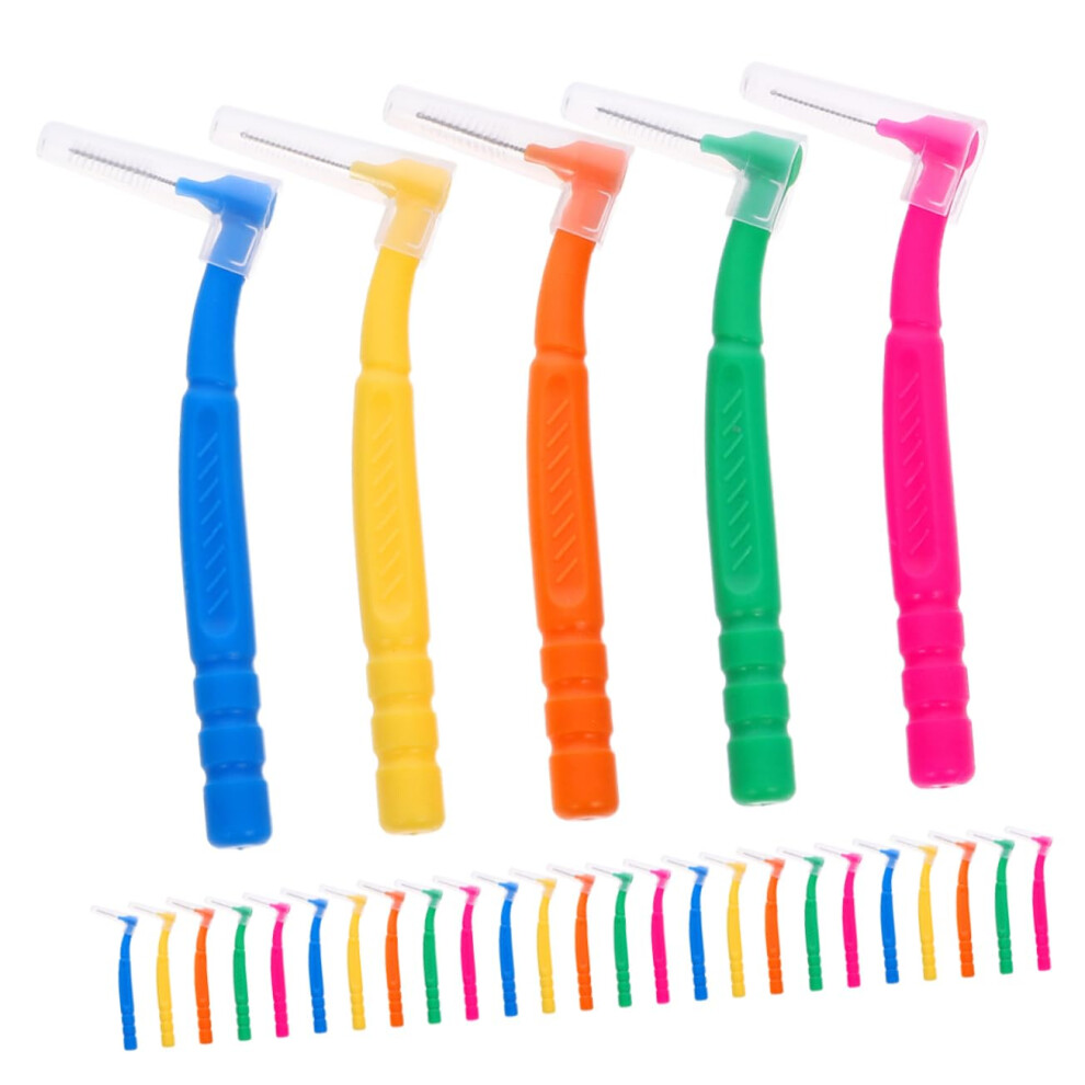 30pcs Interdental Brushes for Braces and Narrow Gaps Deep Teeth Cleaning Durable Travel Set