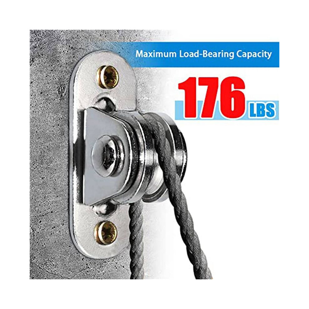 Carbon Steel Pulley Block, Small Pulley Block Silent Pulley, Material Handling And Diy Kits Moving, 4Pcs 6033987345288