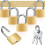 120 Pack  Padlock Small Padlock Solid Brass Locks with 3 Key for Luggage Lock,Backpack,Gym Locker Lock,Suitcase Lock 2