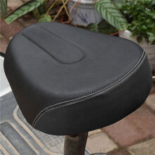 2X E-Bike Saddle Widen Four-Spring MTB Bike Saddles Soft Pad Electric Bikes Tricycle Scooter Cycling Parts,Black