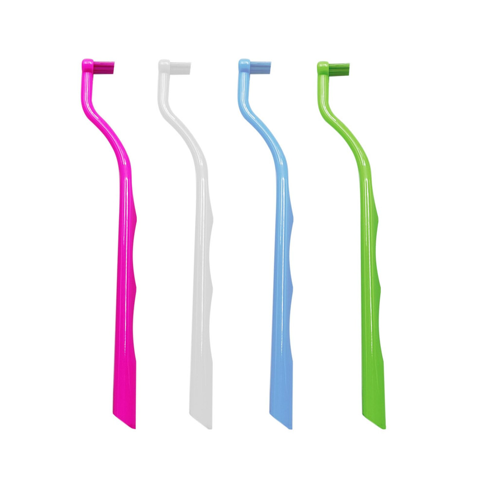 Orthodontic Toothbrush and Interdental Brush Set 4 Pack for Braces Implants Precise Cleaning