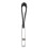 Genuine Leather Belt 3 Loop Strap Quick Release keyring Keychain Key Fob ring Black + Silver 2