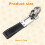 Genuine Leather Belt 3 Loop Strap Quick Release keyring Keychain Key Fob ring Black + Silver 4