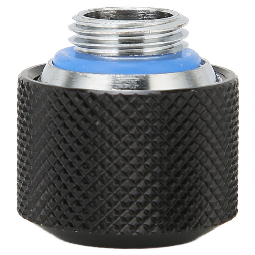Premium Brass Tube Compression Fitting, G1/4, Black 1