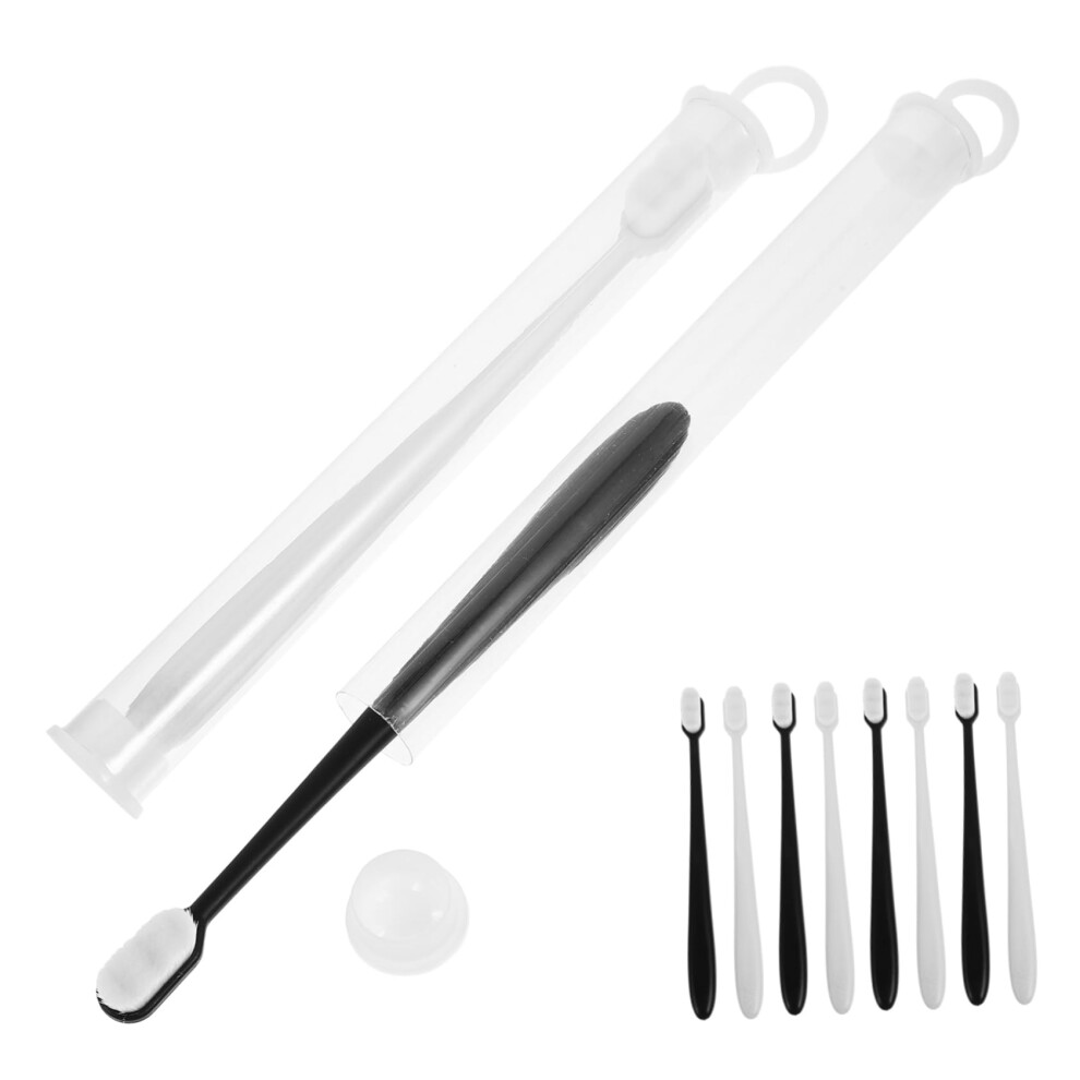 Travel Toothbrush for Adults with Soft Bristles and Hygienic Cover, Compact 10pcs Set for Travel