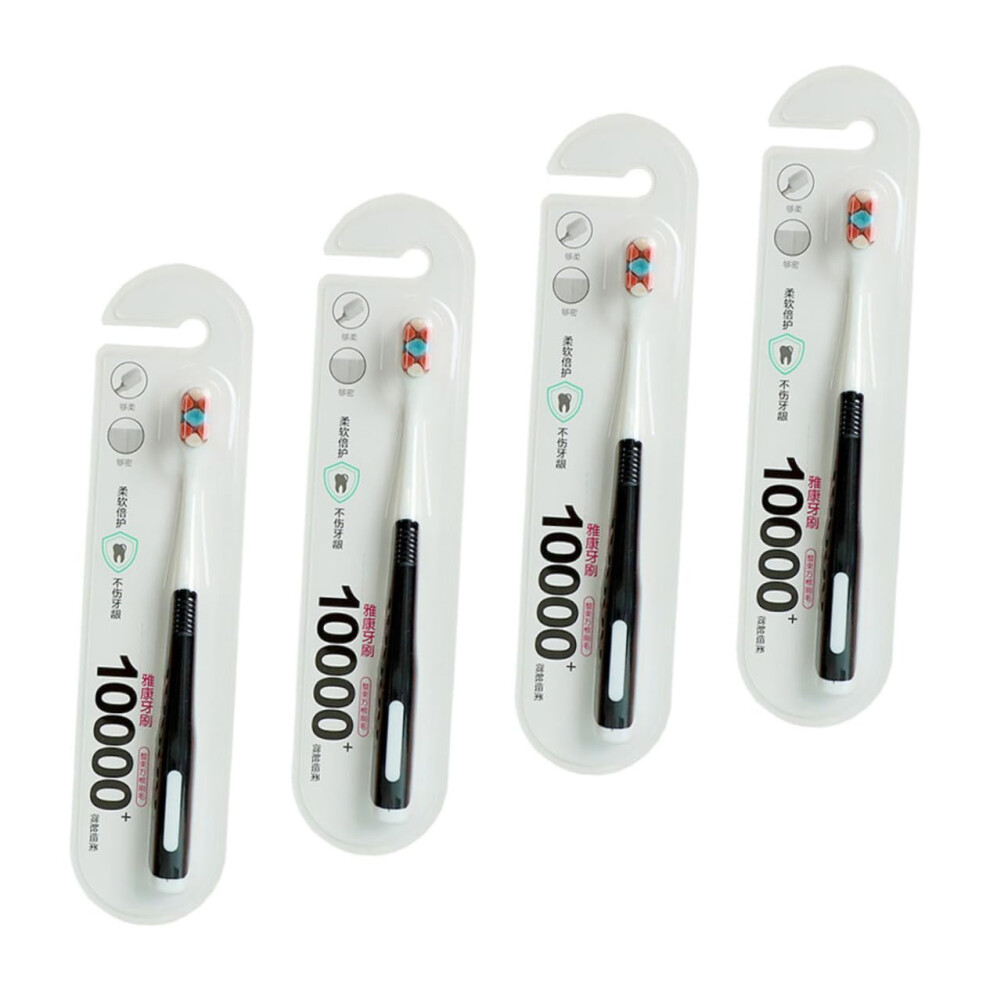 Soft Bristle Toothbrush for Sensitive Gums Travel Pack, 4pcs Gentle Gum Care for Pregnant Women