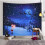 Christmas Tapestry Polyester Fiber Wall Decor 200x150cm Santa Pattern 4