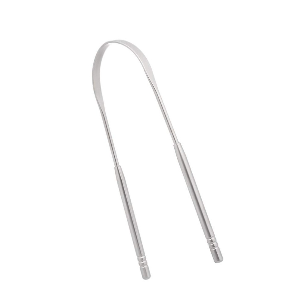 Tongue Scraper Stainless Steel Cleaner for Fresh Breath and Oral Hygiene with Adjustable Rustproof Design