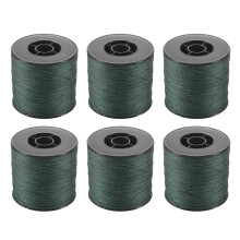 6X 500M 100LB 0.5mm Super Strong Braided Fishing PE 4 Strands Color:Dark Green