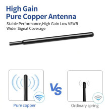 2X 868 MHz 915 MHz LORA-Antenne Helium-Hotspot Magnetfuß 38 DBi High Gain SMA-Stecker 3 Meter Kabel Kupferstab 800-960 MHz