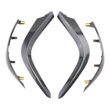 1Set Car Dashboard Air Vents Trim Strip for Altis 2007-2013 Air A/C Outlets ABS Carbon Fibre Trim Cover