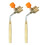 2X Brass MAPP, Propane Gas Torch, Automatic Ignition Trigger, Heating Welding Burner, Suitable for Camping and Welding 2