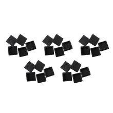 25 Pcs Plastic Square Blanking End Caps Tubing Tube Inserts 50mm x 50mm