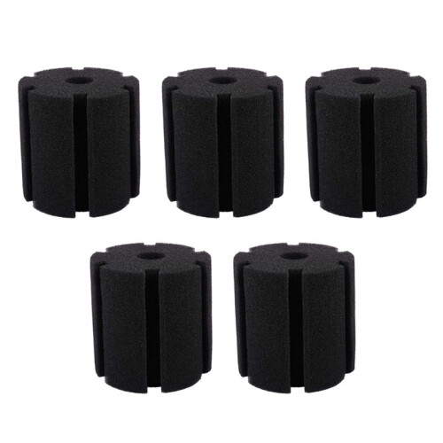 5X Aquarium Filter Biochemical Sponge Foam Ersatz Schwarz