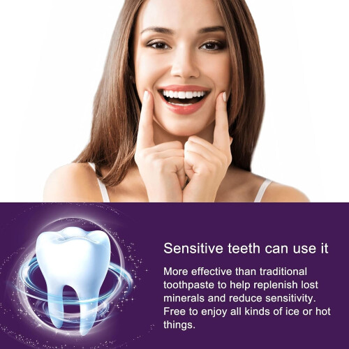 Purple Teeth Whitening Toothpaste with Hydrogen Peroxide, Stain Lifting, Kit Compatible (1) 2