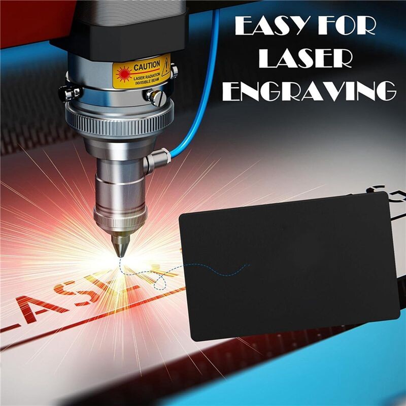 200 Pcs Metal Engraving Blanks Aluminum Sheet Laser Engraving Business ...