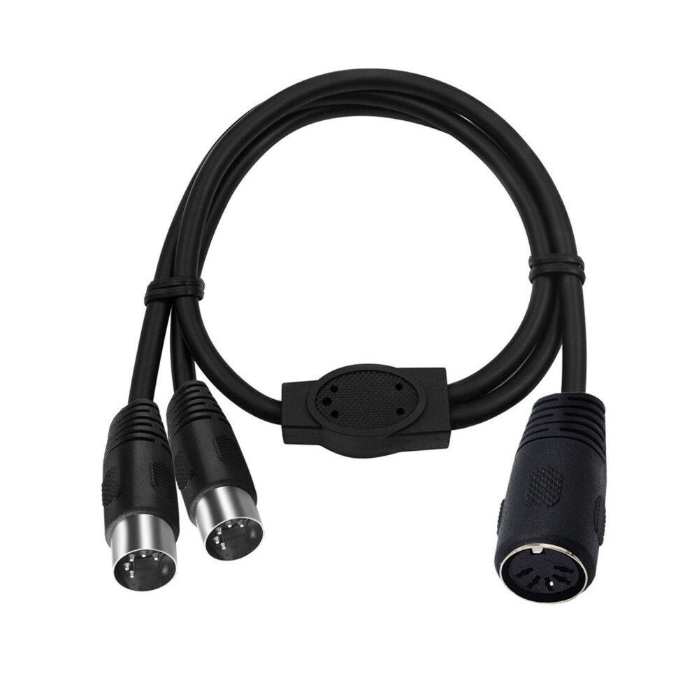 5 Pin Din Splitter Cable Male To Dual Female Audio Extension With Noise Reduction For Amplifier And Receiver 9771547571193