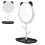 Cosmetic Cat Ears Adjustable Vanity Mirror with Storage Tray Black 6