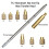 5X Heat Insert Nut Iron Tip T12 Soldering Iron Tip Insert Internal Thread Tip M2-M8 Brass Hot Nut Insertion Kit 3