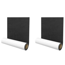 2X Self-Adhesive Gliders,40 x 150 cm,Self-Adhesive Pads, Multi-Purpose Adhesive Mat Tape Black