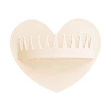 Decorative Heart Shape Hair Catcher For Bathroom Firmly-White