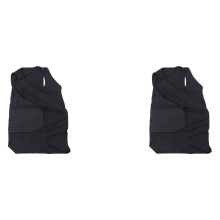 2X Men's Rib Protector Padded Vest Compression Shirt Training Vest with 3-Pad for Football Soccer L