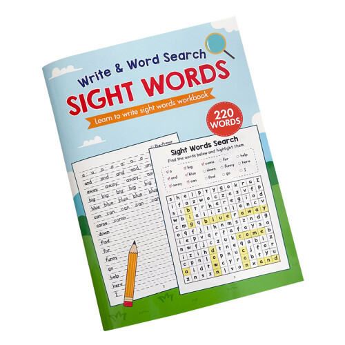 English Learning Materials White & Sight Words Search Presenting