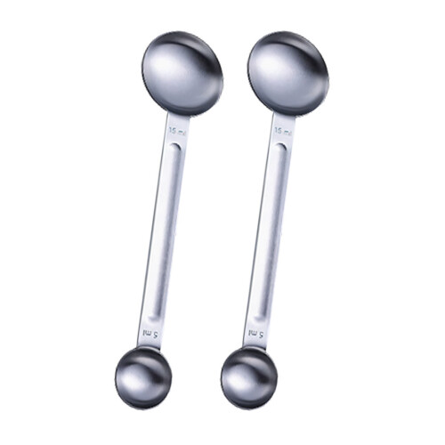 Professional Duals Sided Coffee Spoon 5ml And 15ml For Accurate