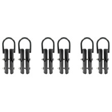 1.5 Inch Climbing Rope Clamp,6 Sets Rope Climb Clasp Workout Rig Attachment Hook for Rope Climbing Gym Strength Training