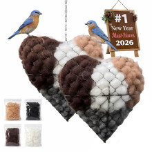 2 Items Outdoor Decorative Bird House Additions Crafted From-B