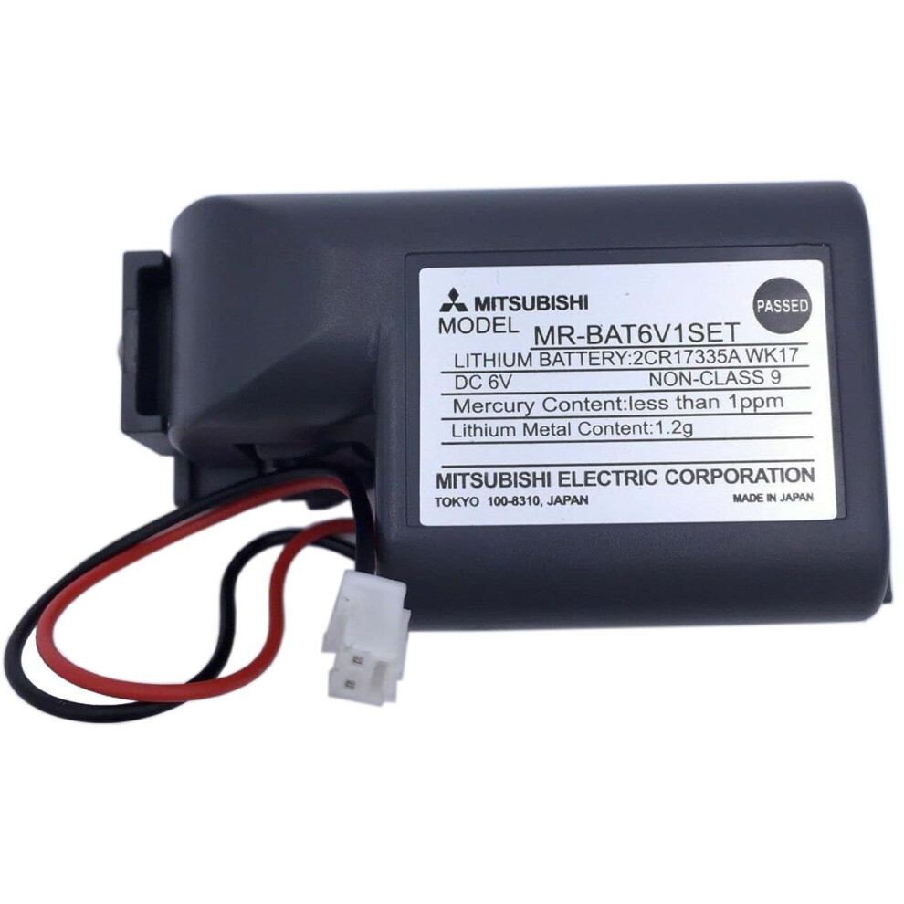 Plc Backup Battery 6V 1800Mah For Mitsubishi Mrj4 Servo, Nonrechargeable Lithium With Long Shelf Life 9330225000792