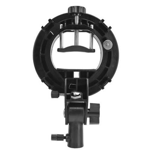 2X S Type Bracket for Bowens Mount Holder S Type Bracket Holder for Speedlite Flash Snoot Softbox 1