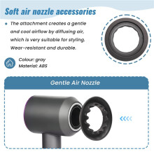 Zachte Luchtmondstukken 969749-01 voor Supersonic Haardroger HD01,HD02,HD03