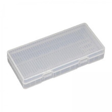 2 Pack AA Battery Storage Case with Clear EasyView Design, ImpactResistant Portable Organizer Box for Travel and Home