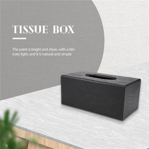 Tissue Box Wood Rectangular Tissue Box Natural Elegance Wood Tissue Box for Living Room Bedroom Kitchen