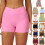 Breathable Workout Athletic Shorts with Pocket Quick-c red XL 3
