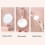 10X Handheld Magnifier, Double Sided Folding Makeup Mirror, Portable Handheld Mirror with Adjustable Handle() 6