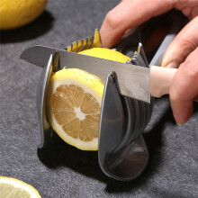 Tomato Lemon Slicer Stand Round Fruit Cutter with Handle Kitchen Cutting Potato Lemon Food Rack
