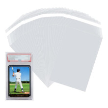150 Bustine Trasparenti per Carte, Bustine Trasparenti per Carte, Bustine Richiudibili per Carte da Gioco, da Baseball, da Football e da Gioco