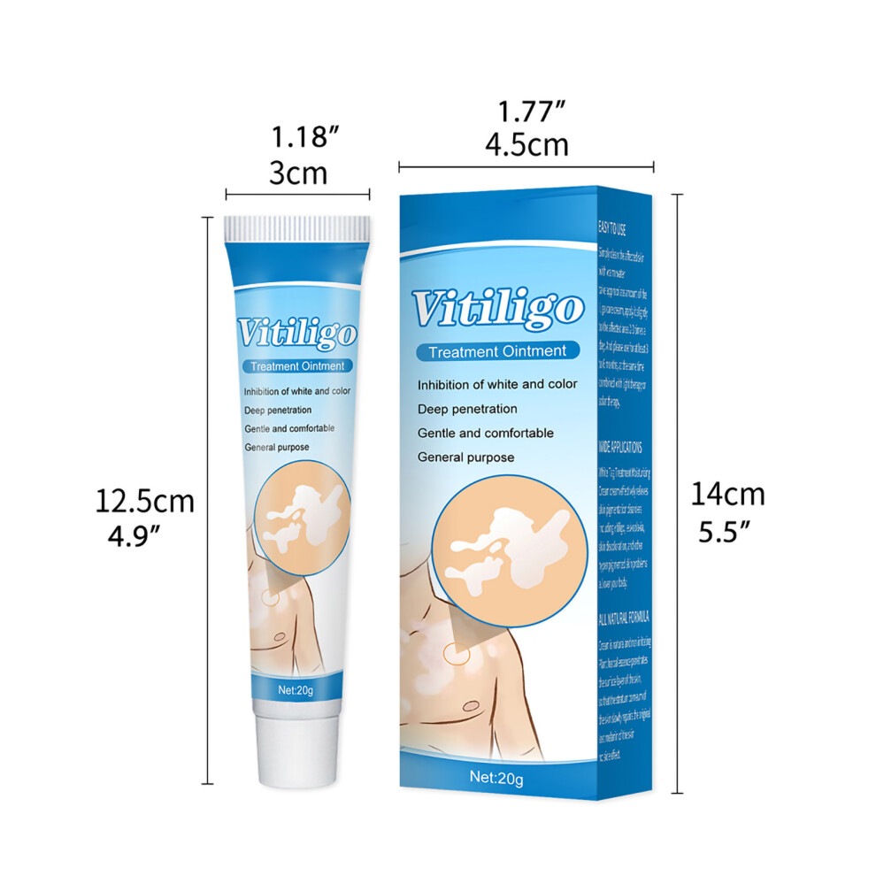 White/Cream Spot Piebald 20G Herbal Vitiligo Ointment For Skin Repair
