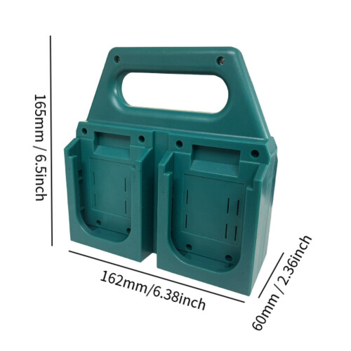 18V Battery Holder Wall Mount Storage Rack for Power Tools, 4 Slots SpaceSaving Organizer 2