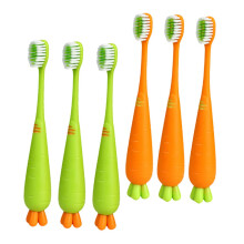Soft and Toothbrush 6pcs Carrot Toothbrush Set Manual Brush for Oral Care